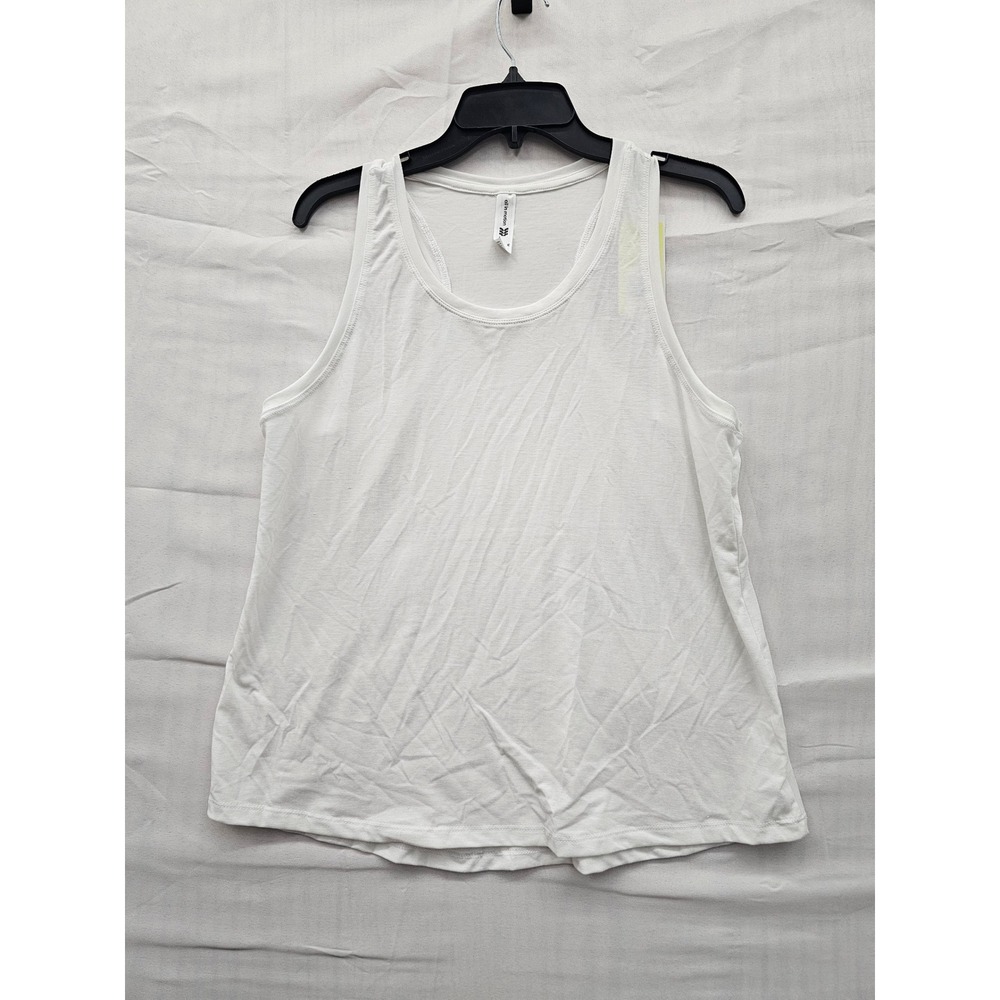 All in Motion Womens White Racerback Tank Top Activewear Size M New With Tags